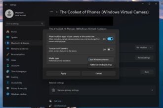 windows 11 web camera